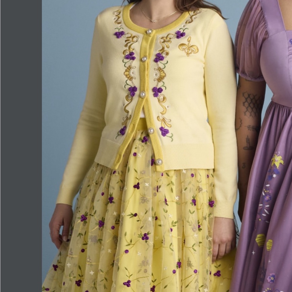 Her Universe Star Wars Padme Embroidered Cardigan with Floral Skirt